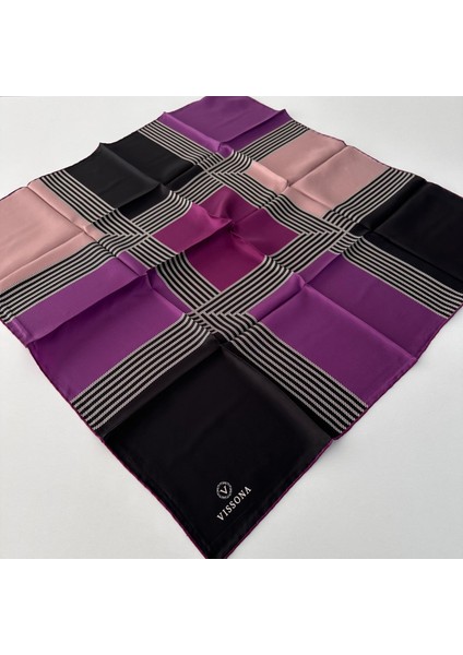 Twill Ipek Eşarp Mor IPK4107