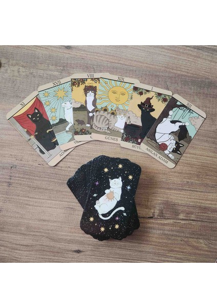 Vintage Kedi Tarot Destesi