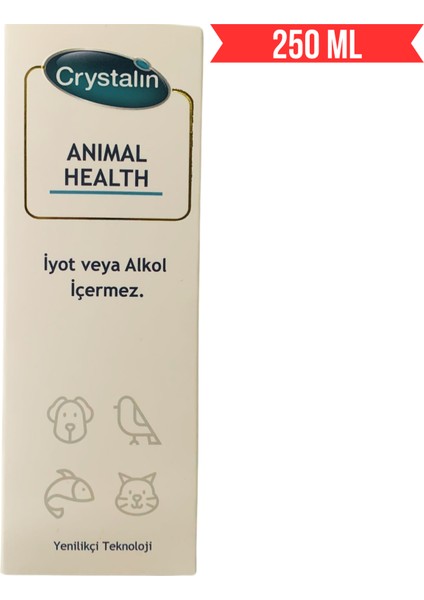 Crystalin Animal Health Kedi ve Köpekler Için Yara Bakım Solüsyonu 250 ml