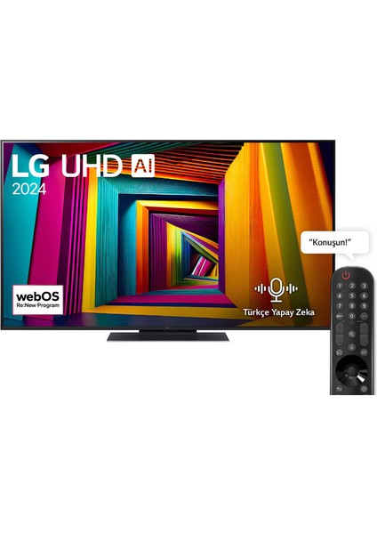 65UT9100 65" 165 Ekran Uydu Alıcılı 4K Ultra HD webOS Smart LED TV