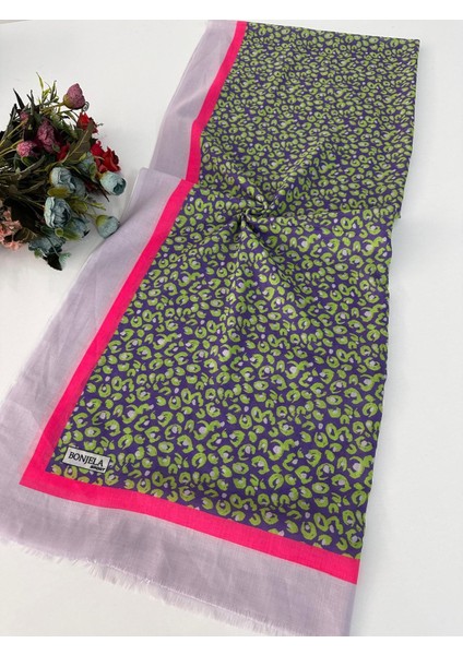 Yazlık Ince Bonjela Sport Desenli Pamuklu Şal LBS0213