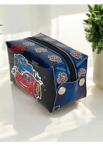 Arabalı Çocuk Bozuk Para Cüzdanı - Okula Dönüş Hediyesi Kantin Cüzdanı, Çizgi Film Desenli 9,5X5X6CM