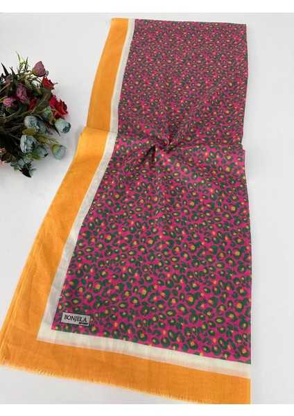 Yazlık Ince Bonjela Sport Desenli Pamuklu Şal LBS0217