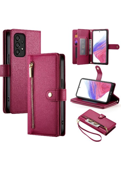 Samsung Galaxy Için Flip Case A53 5g Standı Iş Cüzdan Çok Fonksiyonlu (Yurt Dışından) modelleri