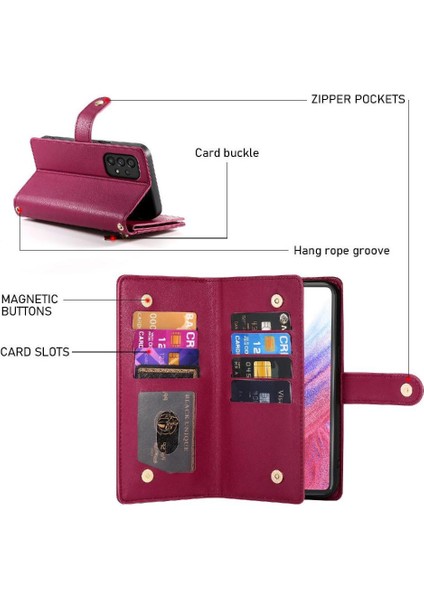 Samsung Galaxy Için Flip Case A53 5g Standı Iş Cüzdan Çok Fonksiyonlu (Yurt Dışından) fırsatları