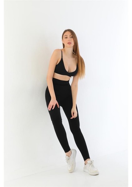 Göğüs Altı Yüksek Bel Toparlayıcı Tayt 3904