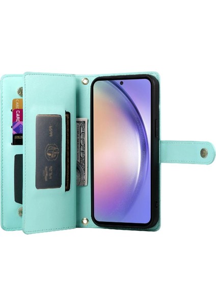 Samsung Galaxy A54 5g Için Flip Case Crossbody Kayış Iş Standı Cüzdan (Yurt Dışından) modelleri