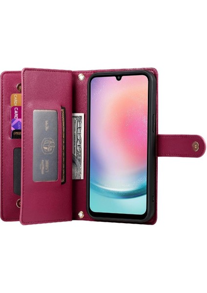 Samsung Galaxy A24 4g Iş Için Flip Case Crossbody Kayış Standı Cüzdan (Yurt Dışından) fiyatları