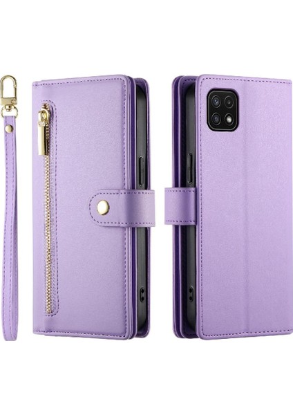 Samsung Galaxy A22 5g / A22S 5g Crossbody Kayış Iş Için Flip Case (Yurt Dışından)