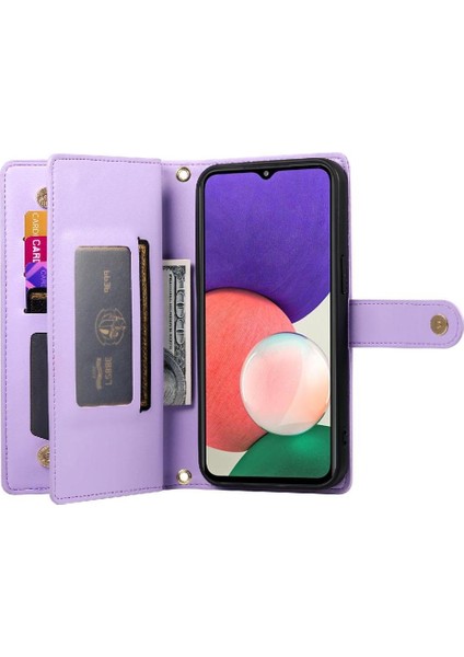 Samsung Galaxy A22 5g / A22S 5g Crossbody Kayış Iş Için Flip Case (Yurt Dışından) modelleri