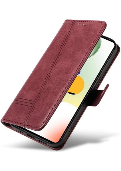 Xiaomi Redmi Için Filp Durumda NOTE12 Pro Hız Preslenmiş Pu Deri Cüzdan Kılıf (Yurt Dışından)