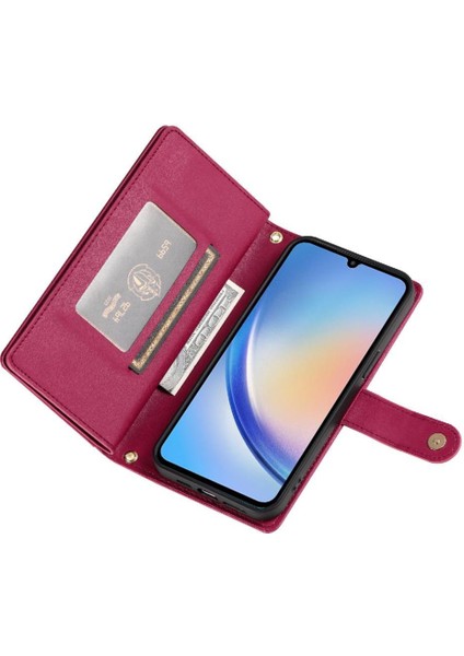 Samsung Galaxy A34 5g Için Flip Case Standı Iş Çok Fonksiyonlu Cüzdan (Yurt Dışından) fırsatları