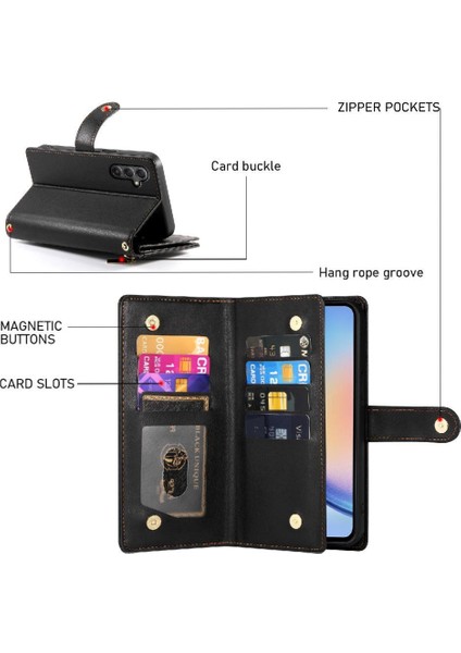 Samsung Galaxy A34 5g Için Flip Case Standı Iş Çok Fonksiyonlu Cüzdan (Yurt Dışından) fırsatları
