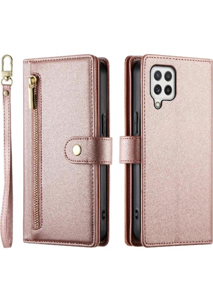 Samsung Galaxy A22 4g Iş Cüzdan Çok Fonksiyonlu Standı Için Flip Case (Yurt Dışından)