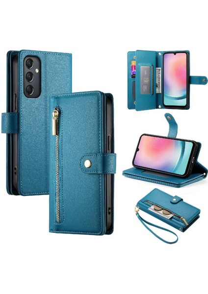 Colorful Shop Samsung Galaxy A24 4g Iş Için Flip Case Crossbody Kayış Standı Cüzdan (Yurt Dışından)