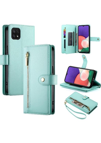 Samsung Galaxy A22 5g / A22S 5g Crossbody Kayış Iş Için Flip Case (Yurt Dışından)