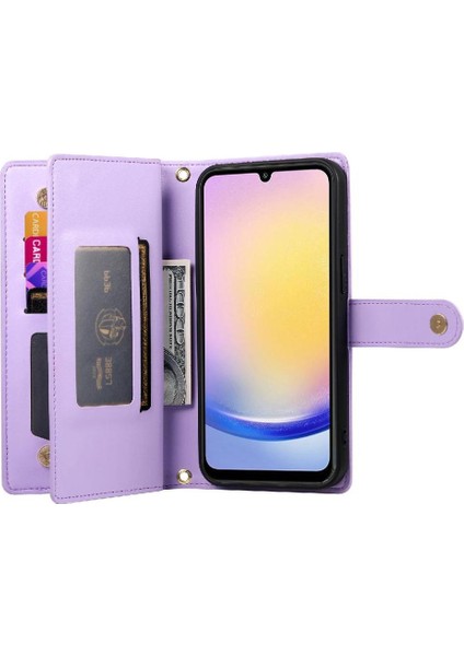 Samsung Galaxy A25 Iş Cüzdan Standı Için Flip Case Çok Fonksiyonlu (Yurt Dışından) indirimleri