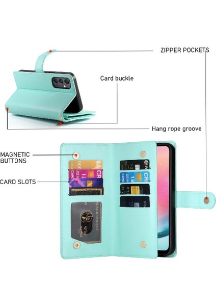 Samsung Galaxy A24 4g Iş Için Flip Case Crossbody Kayış Standı Cüzdan (Yurt Dışından) fiyatları