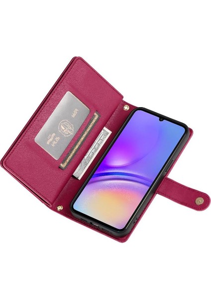 Samsung Galaxy A05 Cüzdan Iş Standı Için Flip Case Crossbody Kayış (Yurt Dışından) modelleri