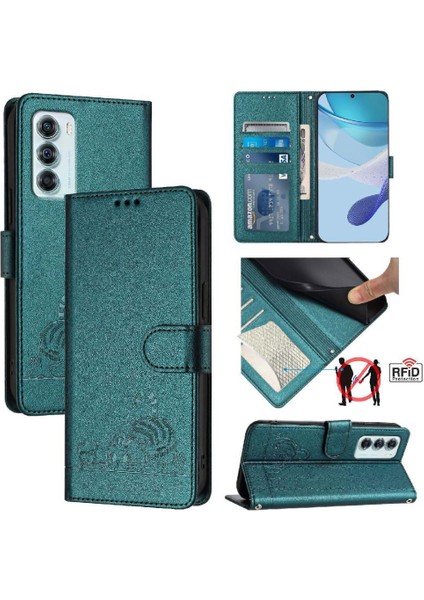 Motorola Kenar S30 Kart Yuvası Tutucu Için Kılıf Kickstand Cüzdan Kapak Çevirin (Yurt Dışından)