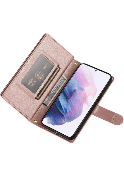 Samsung Galaxy S21 Artı Iş Cüzdan Crossbody Kayış Için Flip Case (Yurt Dışından) modelleri