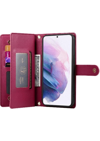 Samsung Galaxy S21 Artı Iş Cüzdan Crossbody Kayış Için Flip Case (Yurt Dışından) indirimleri