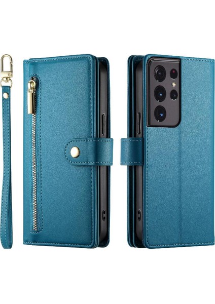 Samsung Galaxy S21 Ultra Cüzdan Iş Için Flip Case Çok Fonksiyonlu (Yurt Dışından) indirimleri