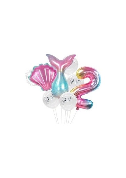 Deniz Kızı Balon 7li Set