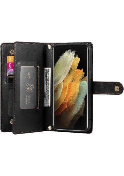 Samsung Galaxy S21 Ultra Cüzdan Iş Için Flip Case Çok Fonksiyonlu (Yurt Dışından) fiyatları