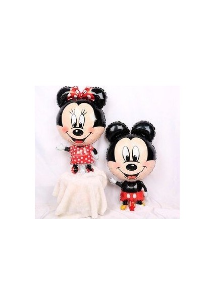 Siyah Rakam Balonlu Mickey Mouse Balon Seti Mini Fare Temalı modelleri