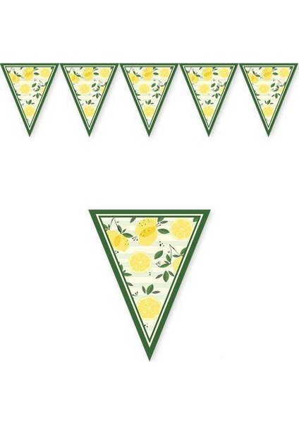 Limon Temalı Flama Bayrak 2 Metre