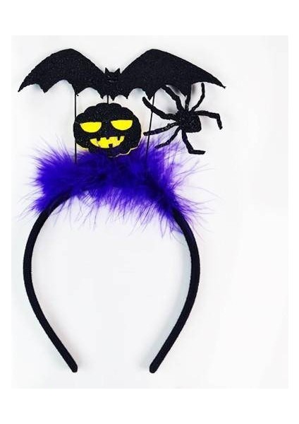 Halloween Simli Yarasa - Örümcek Taç