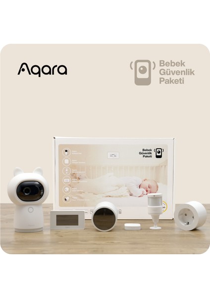 Akıllı Bebek Güvenlik Paketi AQ-BS6B (Apple Home Destekli)
