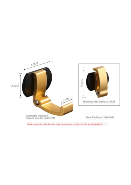 Altın Katlanır Havlu Kanca Banyo Ceket Kanca Askı Elbise Robe Kanca Tek Kanca Yatak Odası Askı Set Mutfak Kapı Kanca | Robe Hooks (Yurt Dışından)