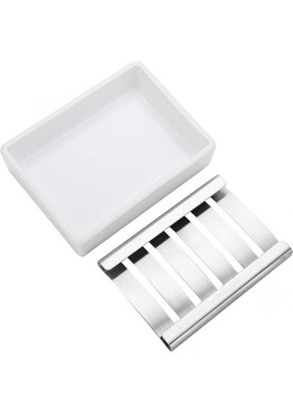 Paslanmaz Çelik Taşınabilir Sabun Kılıfı Seramik Sabun Konteyner Banyo Mutfak Kullanımı Için | Sabun Yemekleri (Yurt Dışından) fırsatları