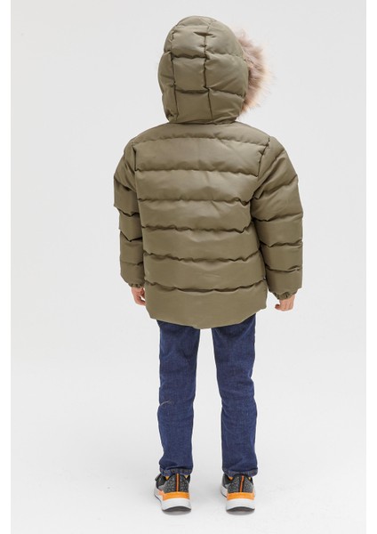 Benittokids Erkek Çocuk Natürel Kürklü Mont 51289 modelleri