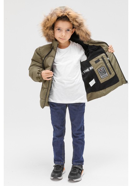 Benittokids Erkek Çocuk Natürel Kürklü Mont 51289 fırsatları