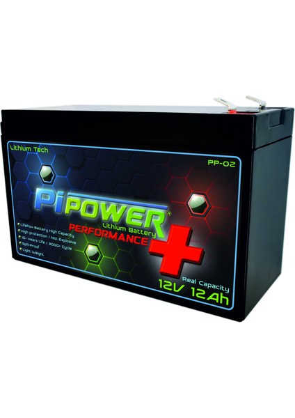 Lithium 12V12AH Lityum Lifepo4 Akü (Ups, Alarm Sistemleri Vs. ile Uyumlu)