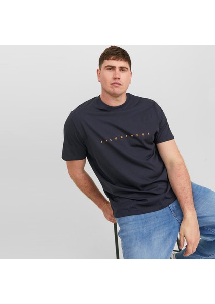 Büyük Beden Gögüs Logo Baskili T-Shirt - Star fiyatları