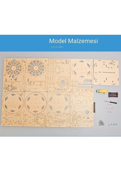 Teknoloji Bulmaca Elektrikli Parça Topu Monte Ahşap Ürünler (Yurt Dışından)