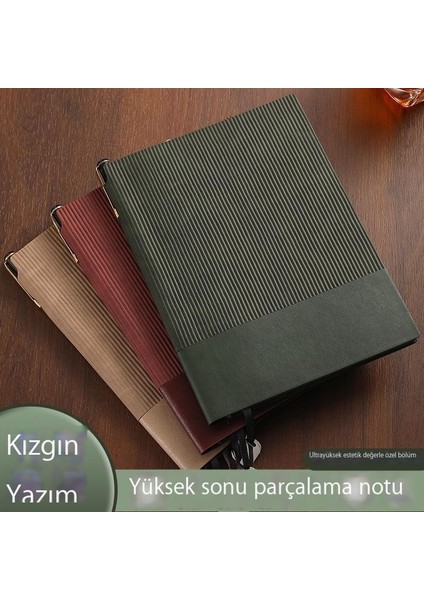 A5 Boyutunda Kağıt Kalınlaştırılmış Iş Yumuşak Deri Defter Üst Düzey Retro Öğrenci Malzemeleri (Yurt Dışından)