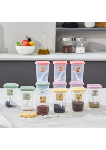 Forbs 12'li Kaşıklı Etiketli Baharat Takımı 450 ml