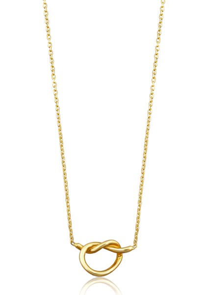 14 Ayar Altın Aşk Düğümü Kolye