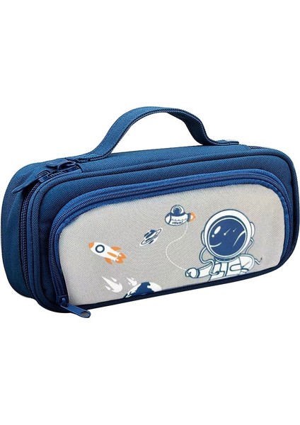 Karikatür Kalem Kutusu Büyük Kapasiteli Taşınabilir Leke Tutmaz Su Geçirmez Çok Fonksiyonlu Kırtasiye Çantası (Yurt Dışından)