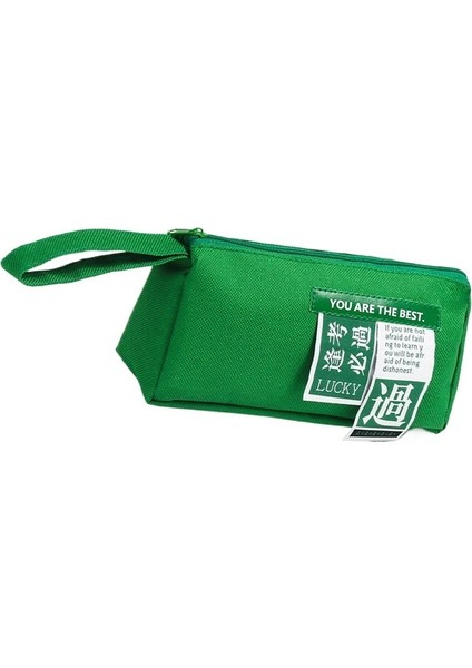 Basit Büyük Kapasiteli Kalem Çantası Öğrenci Okul Malzemeleri Erkek Yaratıcı Kırtasiye Saklama Çantası Kanvas Kalem Çantası (Yurt Dışından)