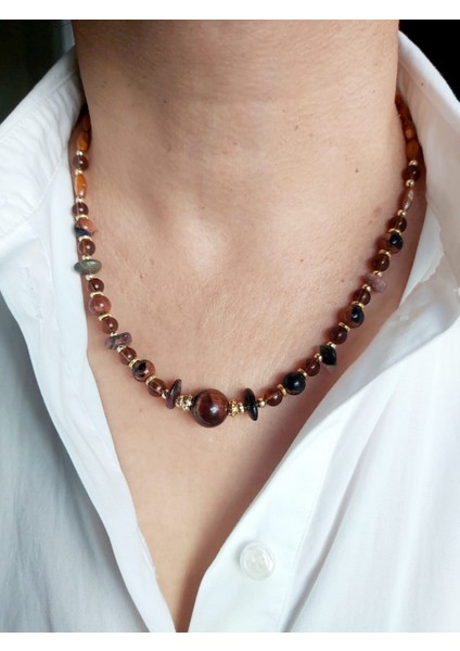 Sedef ve Yıldız Taşı Tasarım Kolye modelleri