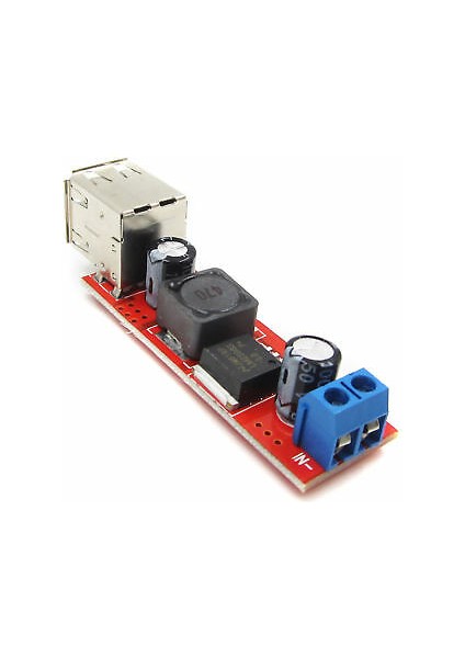 LM2596 USB Çıkışlı 5V 3A Gerilim Azaltıcı Modülü (Giriş :9V ~ 36V