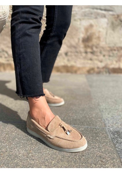 Lou Bisküvi Süet Kadın Casual Ayakkabı