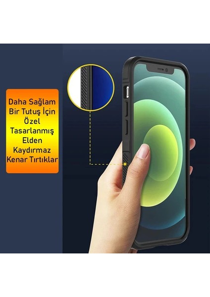 Galaxy A15 Uyumlu Kılıf Mat Elden Kaymaz Içi Kadife Kamera Korumalı Silikon