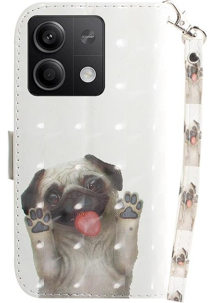 Xiaomi Redmi Not 13 Için 3D Boyalı Koruyucu Kılıf 5g Kart Yuvaları Cüzdan (Yurt Dışından)